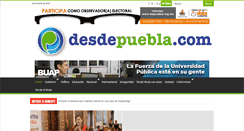 Desktop Screenshot of desdepuebla.com