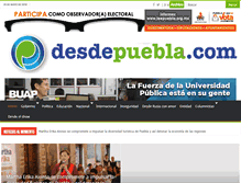 Tablet Screenshot of desdepuebla.com